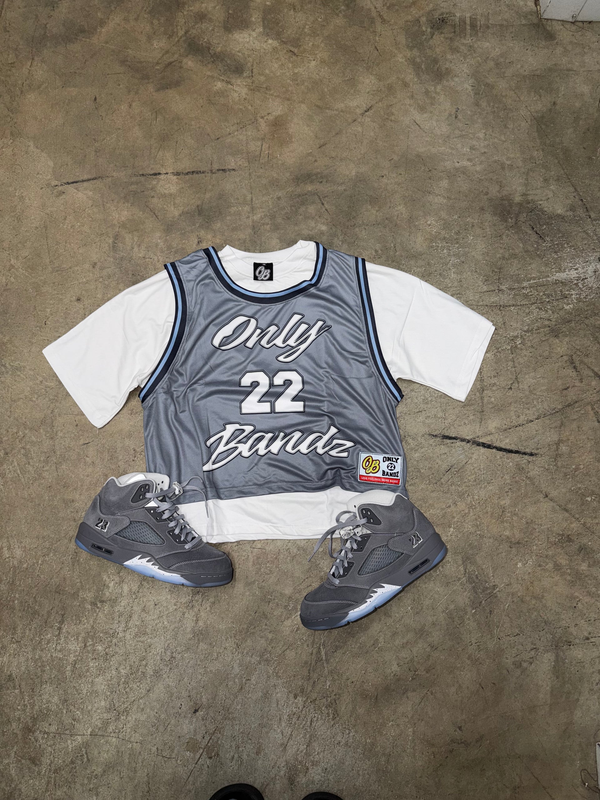OB “BALL PLAYER” DOUBLE LAYER JERSEY (Wolf Grey)