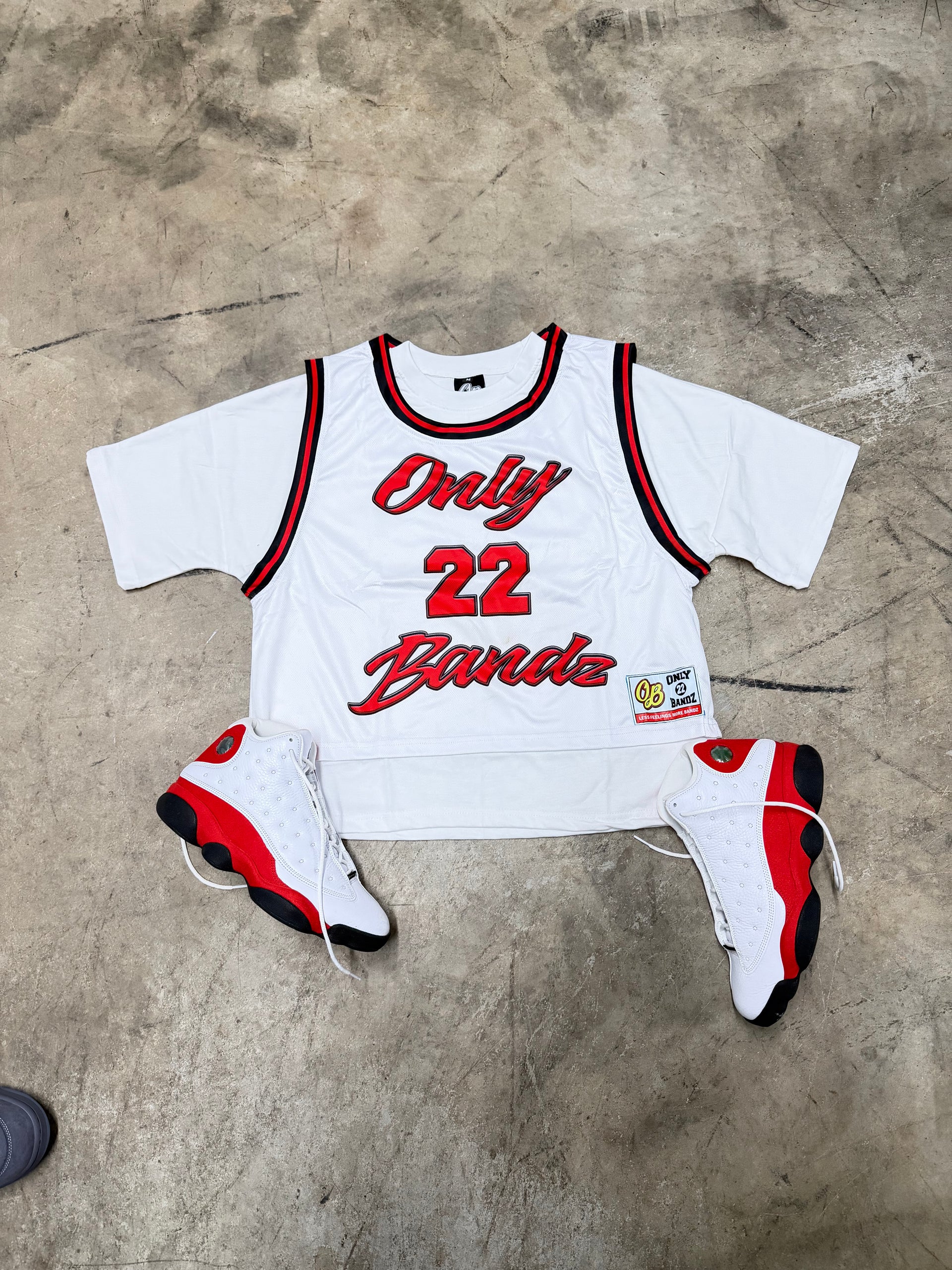 OB “BALL PLAYER” DOUBLE LAYER JERSEY (White)